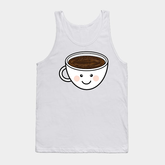 Coffee makes me happy III Tank Top by JDHegemann